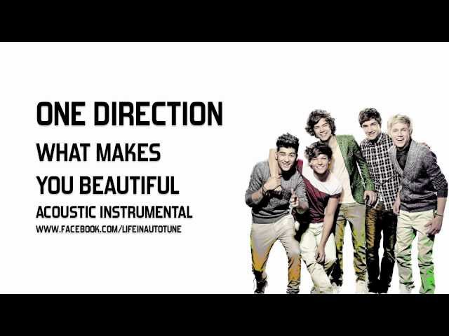 One Direction - What Makes You Beautiful (Acoustic Instrumental) class=