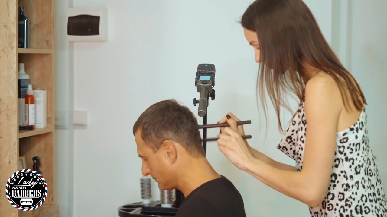 Elegant ASMR Touch by Barber Lady Adel for Men