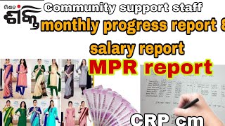 CRP cm MPR salary report means 👉  monthly progress report ✍🏻#@village662