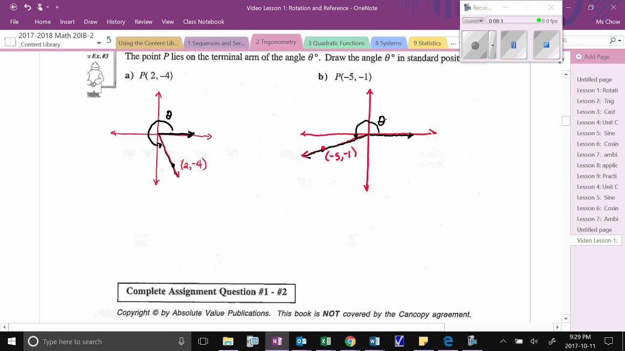 Trig #1 Angles in Standard Position and Reference Angles - YouTube