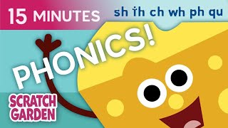 Phonics Compilation | Common Digraph Sounds Compilation | Scratch Garden