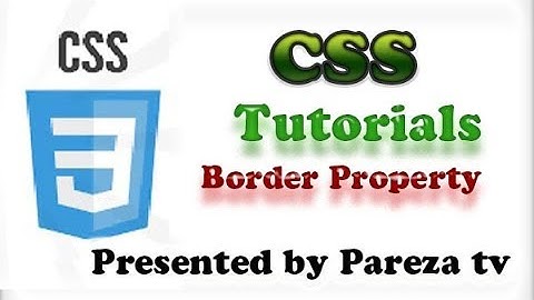CSS Tutorial for Beginners- 24-Border Property-Urdu-Hindi
