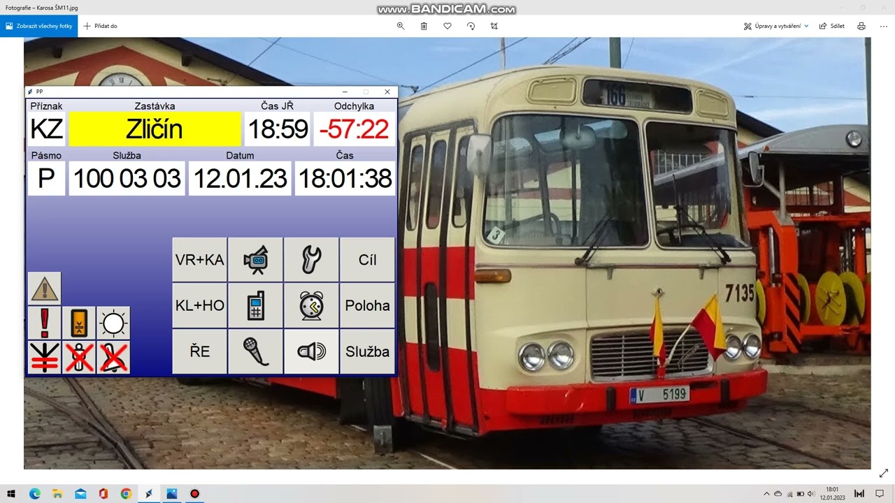 Hlášení MYPOL SOR linka 100/03 DPP