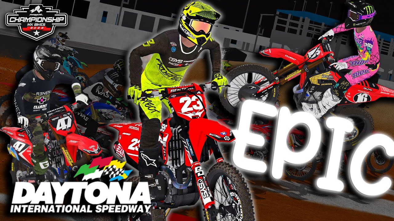 Daytona in MX Bikes, but it's epic