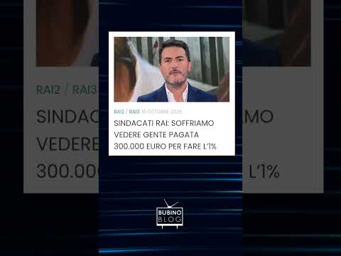 Video SINDACATI : SOFFRIAMO VEDERE GENTE PAGATA 300.000 EURO PER FARE L1%