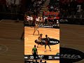 Keanu Pinder flies in for the alley-oop slam