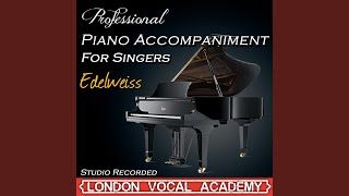 Edelweiss the Sound Of  Piano Accompaniment professional Karaoke Backing Track
