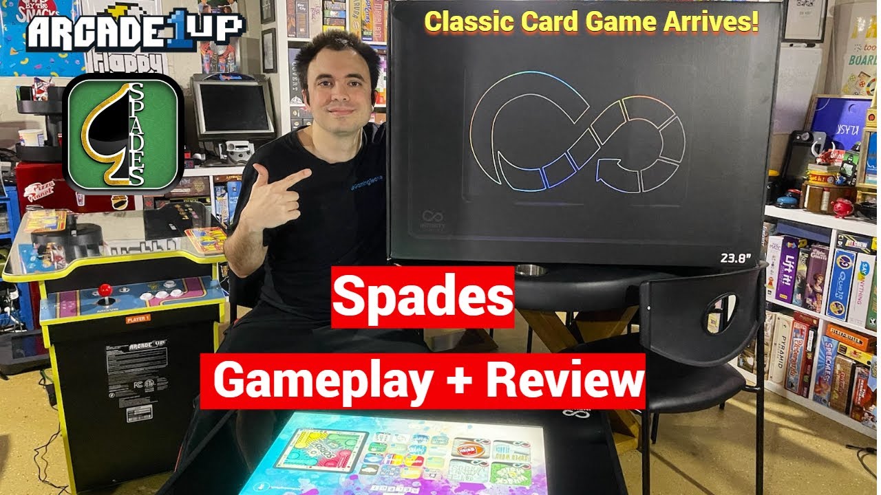Spades Gameplay + Review on The Infinity Game Table Arcade1Up YouTube