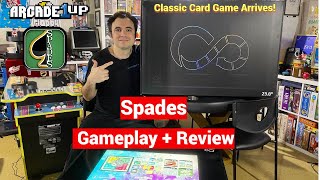 Spades Gameplay + Review on The Infinity Game Table Arcade1Up