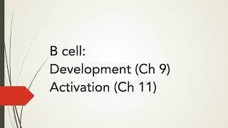Chapter 9 B cells development
