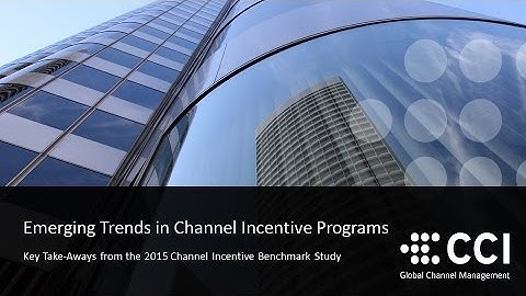 Emerging Trends in Channel Incentive Programs