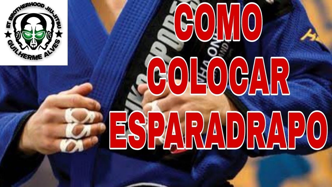 Como colocar esparadrapo nós dedos - jiu-jitsu - YouTube