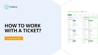 How to Work with a Ticket | Orderry Tutorial