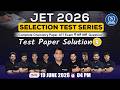 JET 2026 Chemistry Test Paper Solution 9 | Complete Selection Test Series