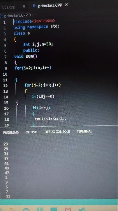 prime no using class c++ 🤗 #coding#viral#programming#c++#trending#ai# ...