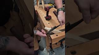 Woodworking Hacks!! How to cut leg tenons without a tenon cutter, quick and easy. #woodworking