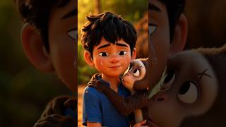 You Are Not a Monkey, You Are My Family”#short #monkey #viral 🙂