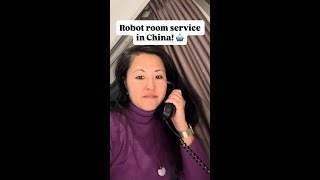 Robot room service in Beijing
