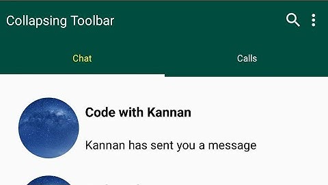 Collapsing Toolbar Look alike WhatsApp | Sketchware Pro | Design Tutorial