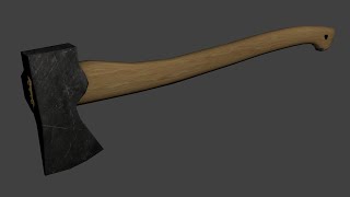 How to model a simple Axe(Blender 3D) Part 2 screenshot 5