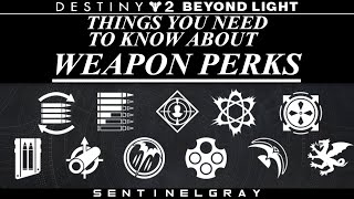Destiny 2 Weapon Perks Explained