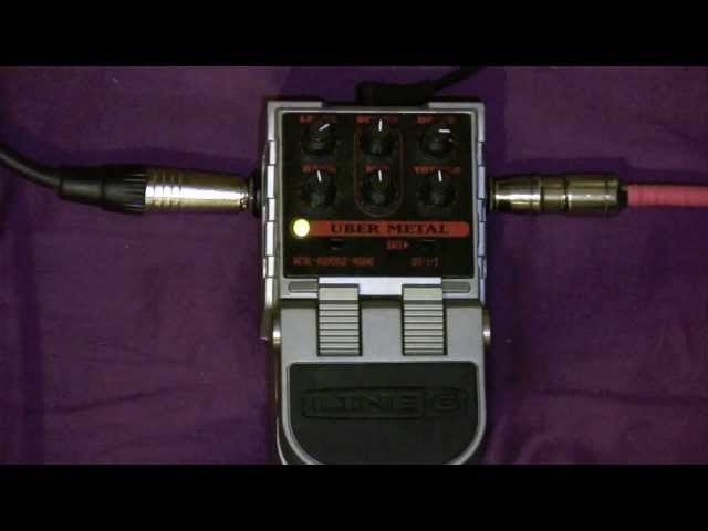 Line 6 Uber Metal Distortion Pedal Demo With Schecter Hellraiser