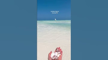 Low tide🐚makes it possible to walk far out into the ocean🩵#travel #travelmemories #zanzibar