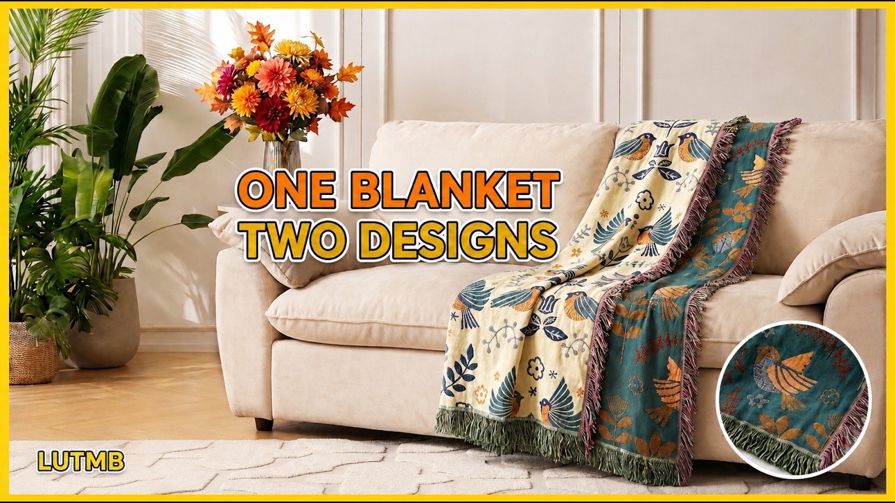 Year Round Decor Reversible Blanket + Myriad of Designs! 🍂 - YouTube