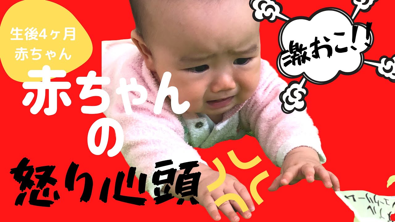 赤ちゃんの怒り心頭 怒りまくってます 生後4ヶ月 Youtube 赤ちゃんの怒り心頭 怒りまくってます 生後4ヶ月 Youtube