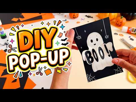 How to Make a Cute Halloween Pop-Up Card | This Handmade Halloween Card Is Too Cute! 🎃