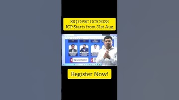 ⚡ Get Ready for OPSC OCS 2023 Interview – Register Now! 🚀 #ocs