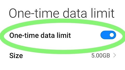 How To Set Hotspot Data Limit In Redmi | One Time Data Limit Setting