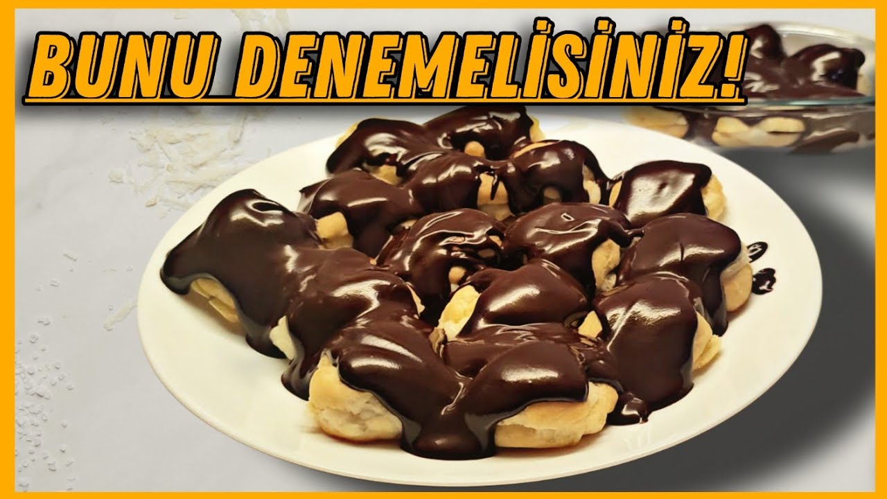 Böylesini Hiç Yemediniz 😋 En Kolay Profiterol Tarifi / Tatlı Tarifleri