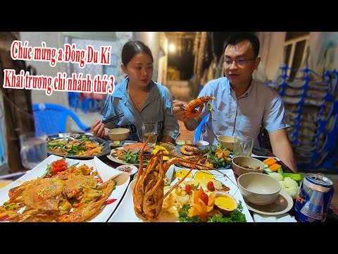 Video Phạm Dũng ăn đại tiệc hải sản Tôm hùm Cua gạch Tôm sú... - youtube