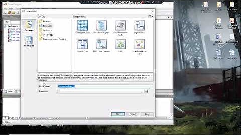 membuat cdm, pdm dengan Sybase PowerDesigner