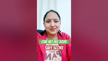 CSIR NET Dec 2025 | Kitne Marks pe JRF mileage | Safe Score to qualify JRF #csirnetdec2025 #csirnet