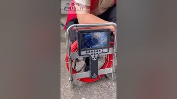 Industrial pipeline endoscope with meter counter function detects exhaust gas pipeline #pipe