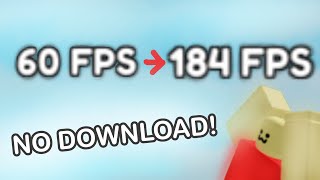 How to Get an FPS Unlocker in Roblox! (NO DOWNLOAD)