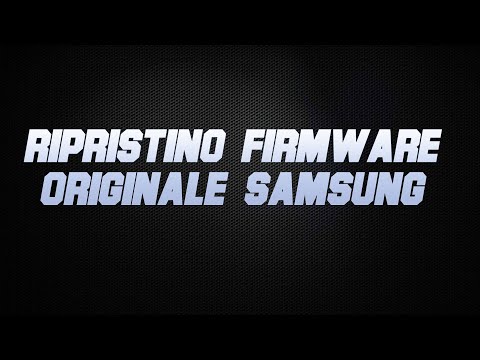 Ripristino Firmware Samsung Galaxy 2020 con Odin