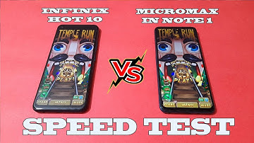 Infinix Hot 10 vs Micromax In Note 1  speed test
