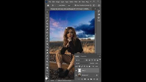 How to change sky and copy color grading in photoshop with Aqeel designo