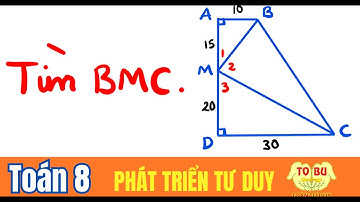 Hình thang ABCD có ∠A=∠D=90o, AB=10cm, CD=30cm, AD=35cm. Trên AD lấy M sao cho AM=15cm. Tính ∠BMC.
