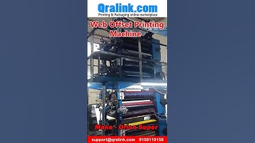 Web Offset Printing Machine #shorts #Qralink #offsetprinting