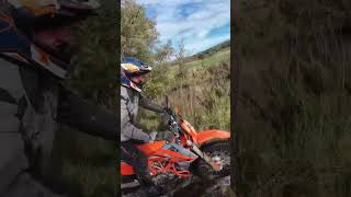 Tenere 700 River Crossing #tenere700 #ktm690 #enduro #adventurebike #greenlaning #trailriding