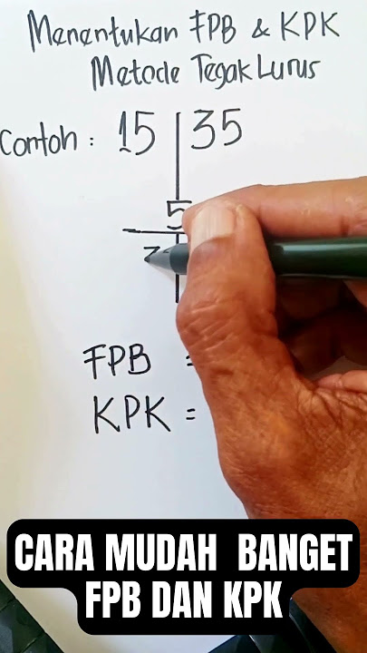 MUDAH BANGET !! MENENTUKAN FPB DAN KPK #shorts #sekolah #pendidikan