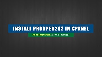 How To Install Prosper202  in cpanel