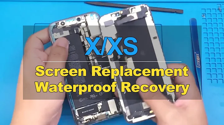 iPhone X, XS Screen Replacement and Reassembly-How To! Waterproof Recovery!