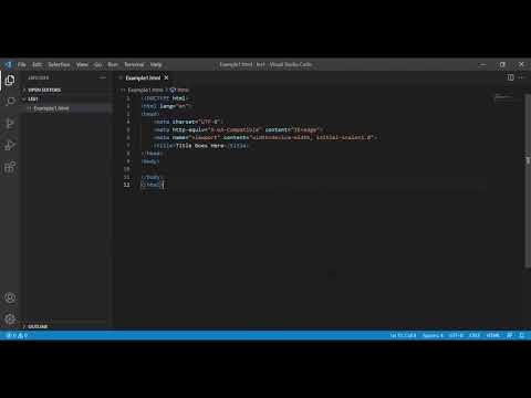 How to generate HTML Boilerplate in Visual Studio Code using Emmet ...