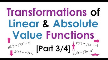 Transformations of Linear & Absolute Value Functions [Part 3/4]