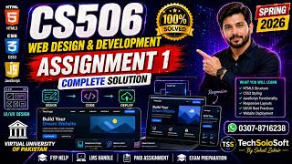 CS506 Assignment No.01 Spring 2026 | CS506 Assignment 1 Complete Solution Spring 2026 | VU | Solved